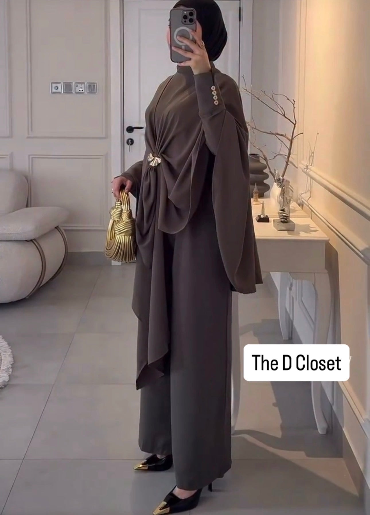 The Monarch Drape Set - Dark Brown