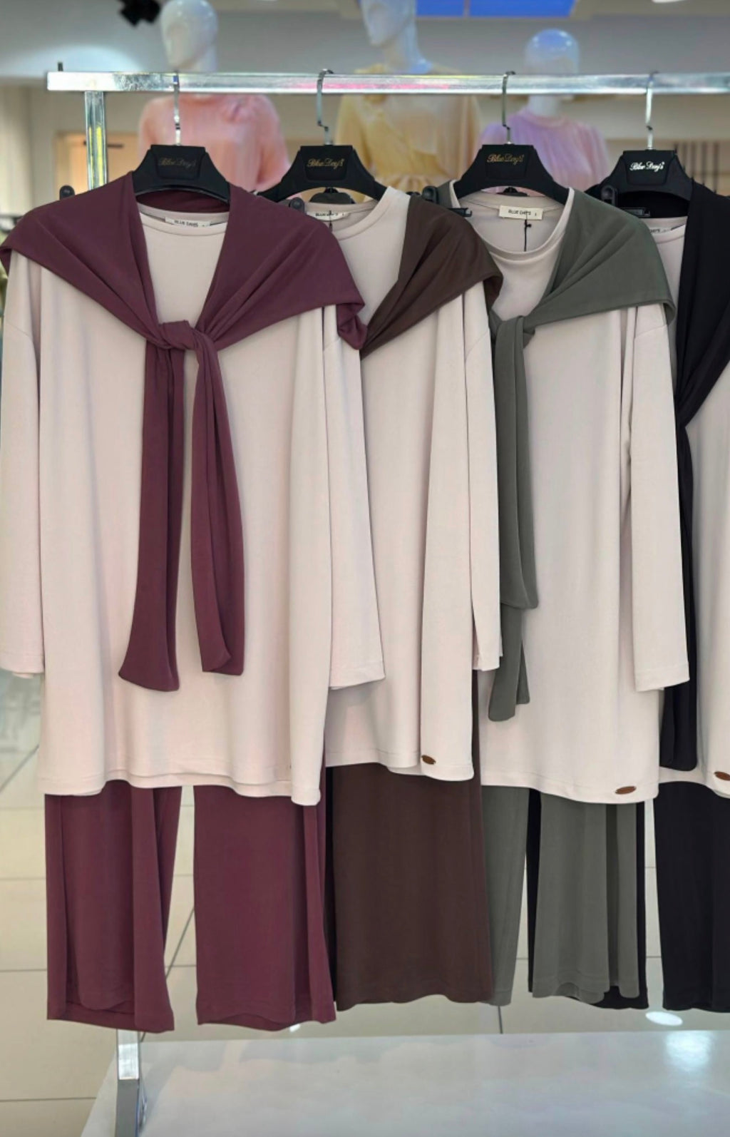 The Soft Touch Layered Loungewear Set - Burgundy