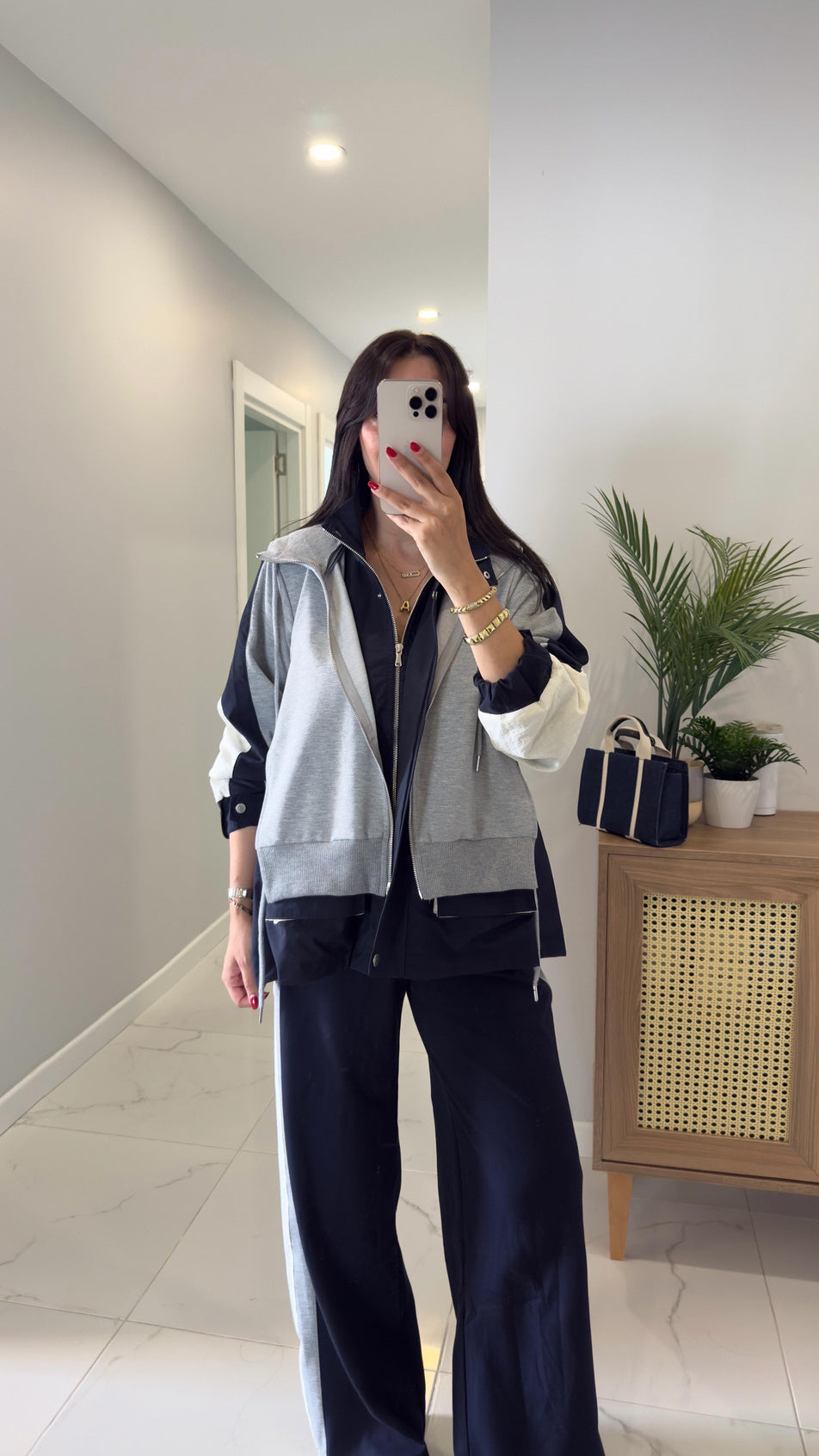 The Urban Motion Colorblock Set - Grey