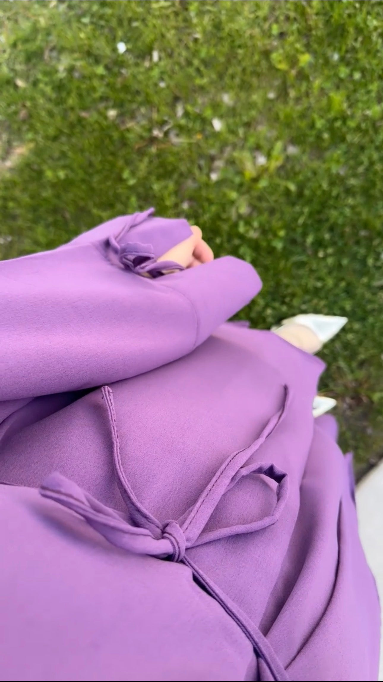 ONUK Two-Piece Modest Co-Ord Set - Eggplant