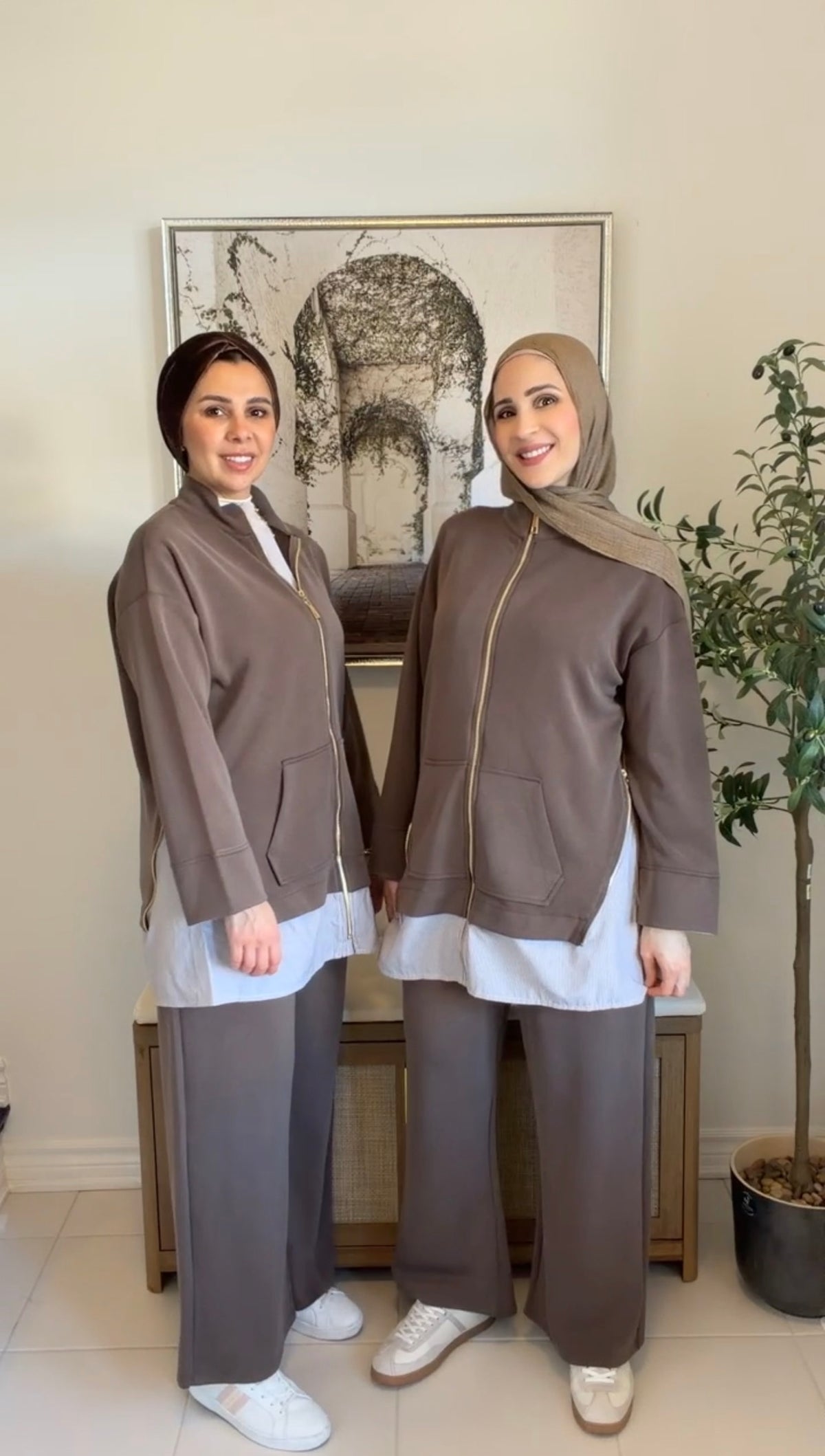 Two-Tone Modal Tracksuit Set