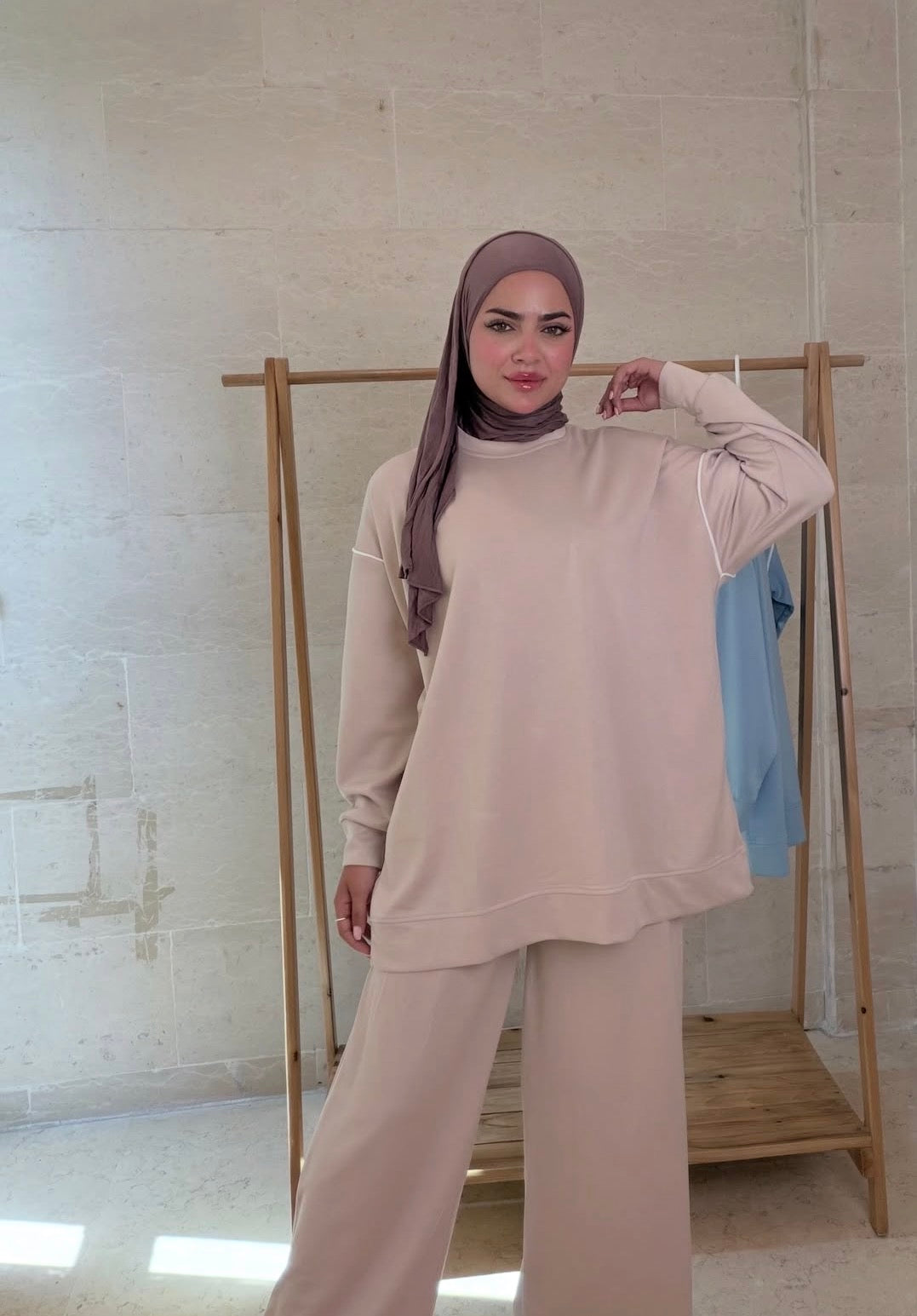 Oysho Sporty Tracksuit - Beige