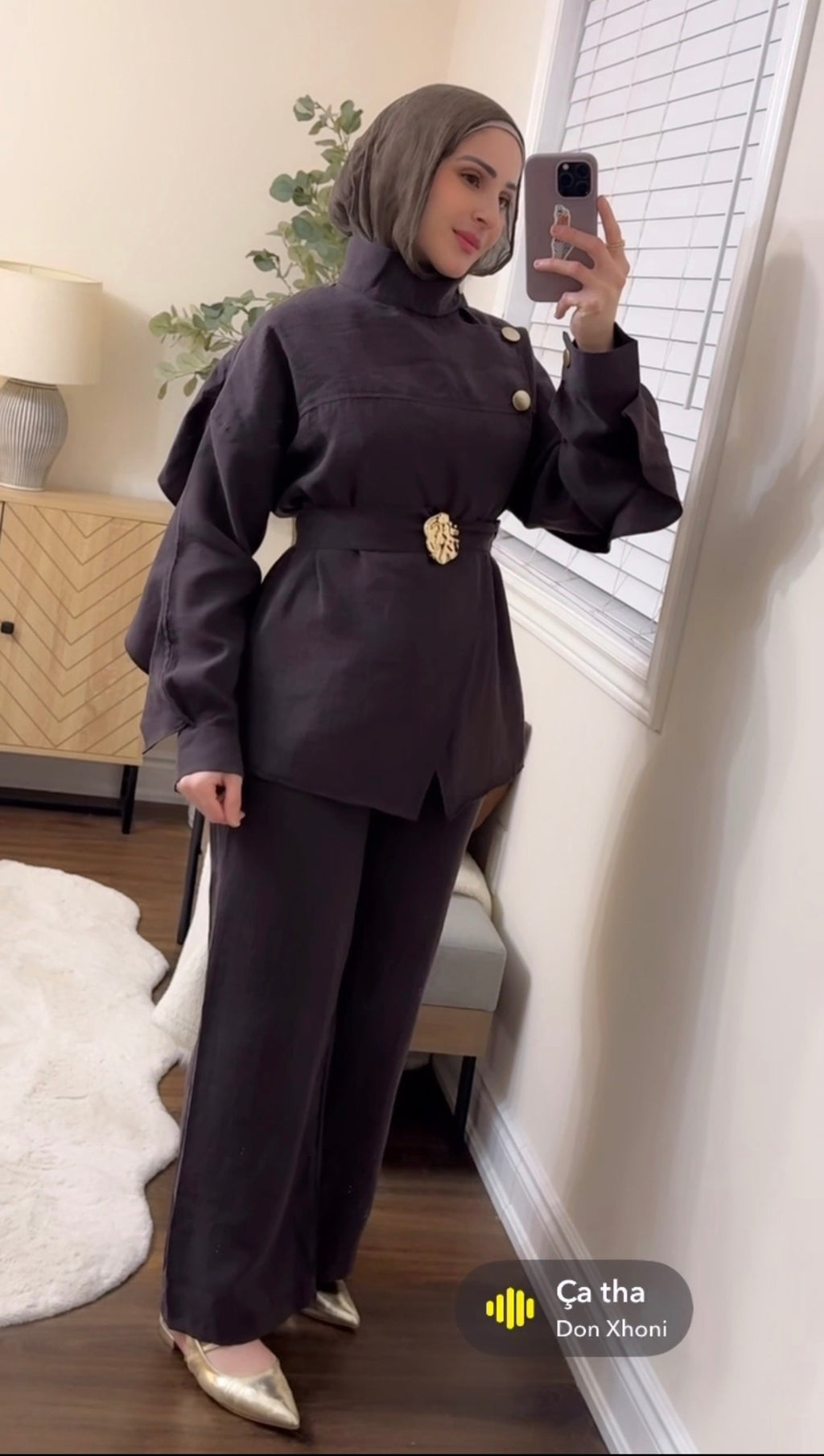 The Alara Co-ord Set - Brown