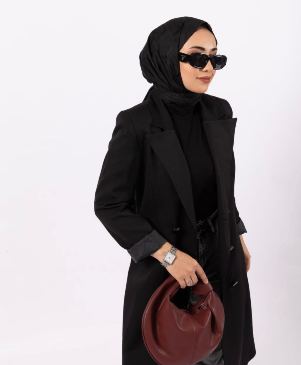 DOUBLE BREASTED LONG BLAZER  image 4