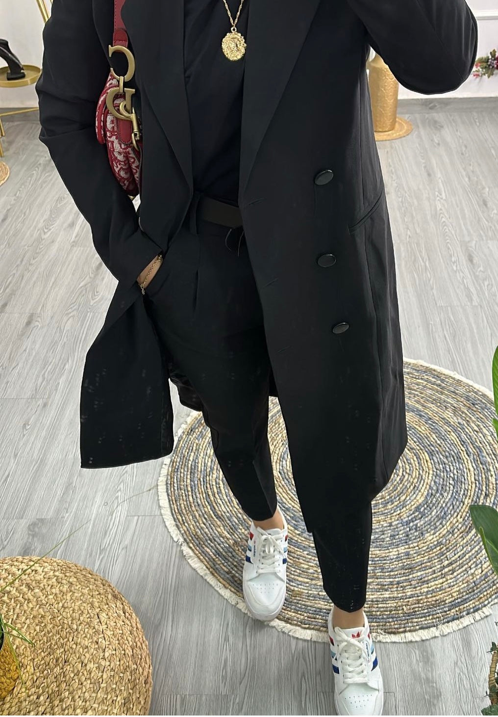 DOUBLE BREASTED LONG BLAZER  image 5