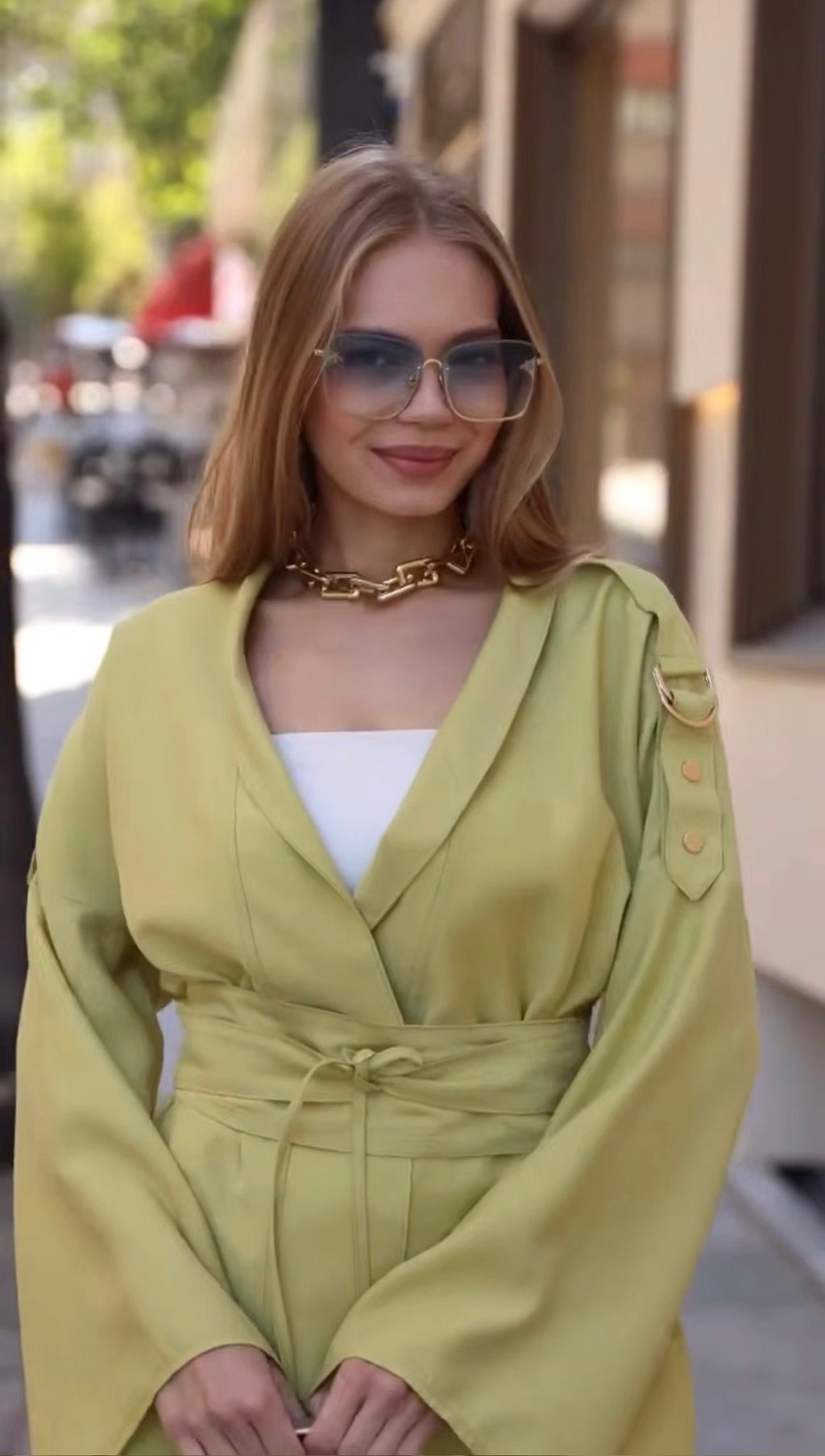 Zelda Lime 3-Piece Modest Set