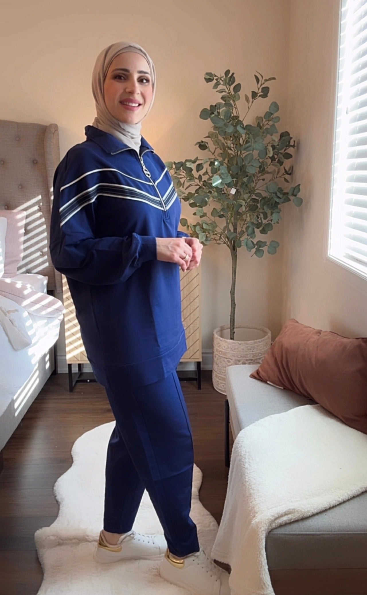 Blue Cotton Tracksuit
