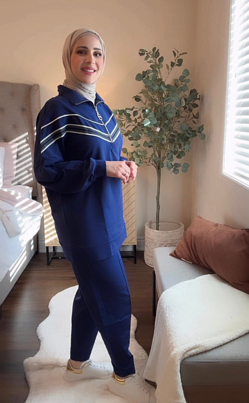 Blue Cotton Tracksuit