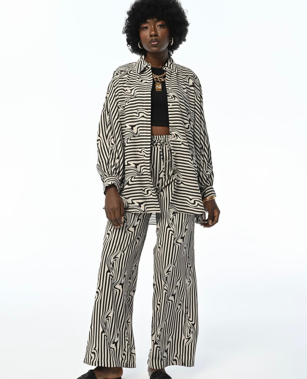 WOMAN’S SATIN SHIRT 🦓 image 1