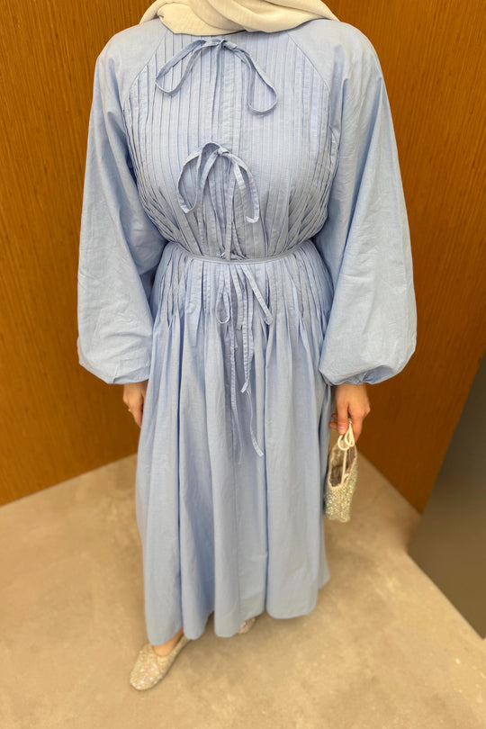 Nesma Maxi Dress 🌸 Baby Blue image 7