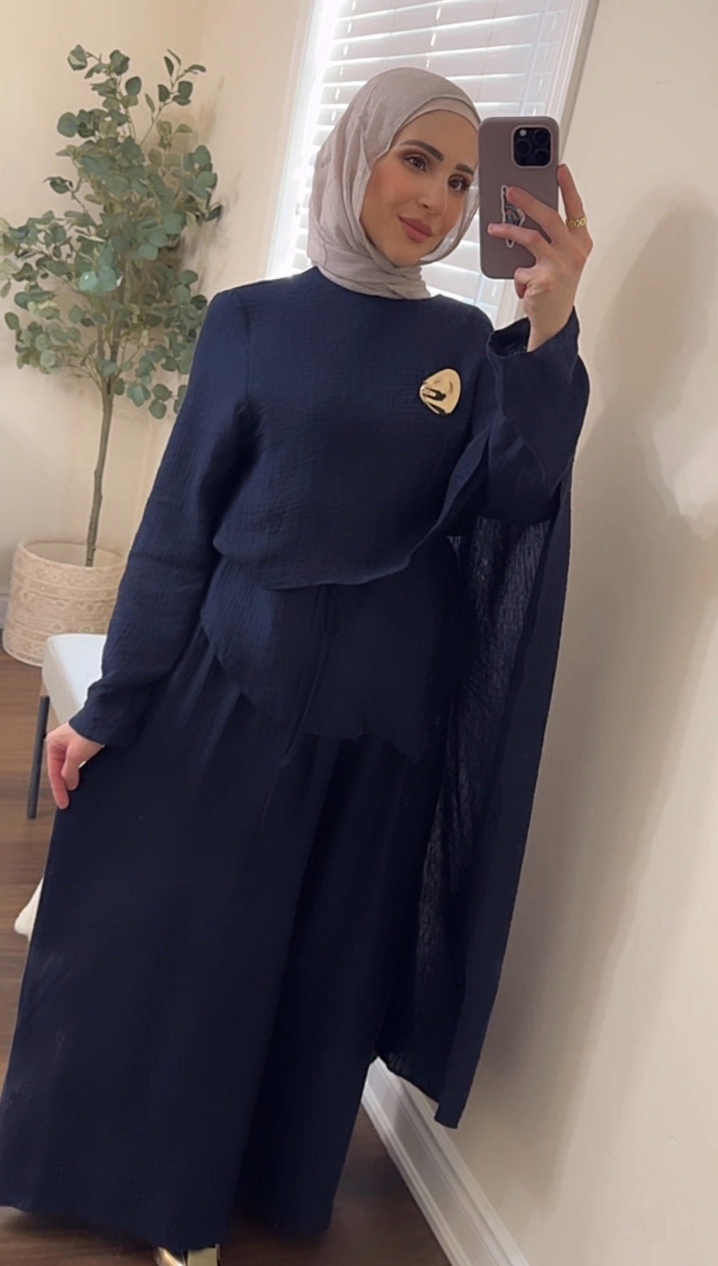 Midnight Serenity Cape Set