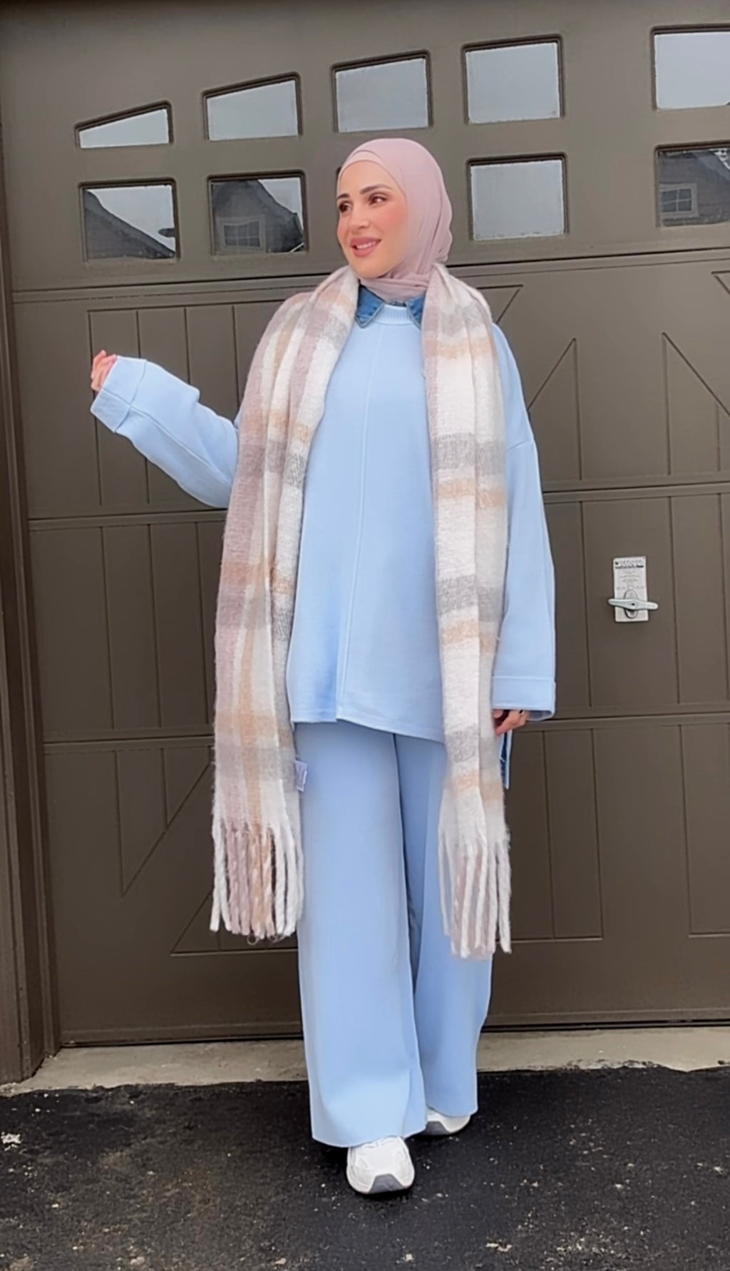 Two-Piece Soft Knit Set – Sky Blue image 6