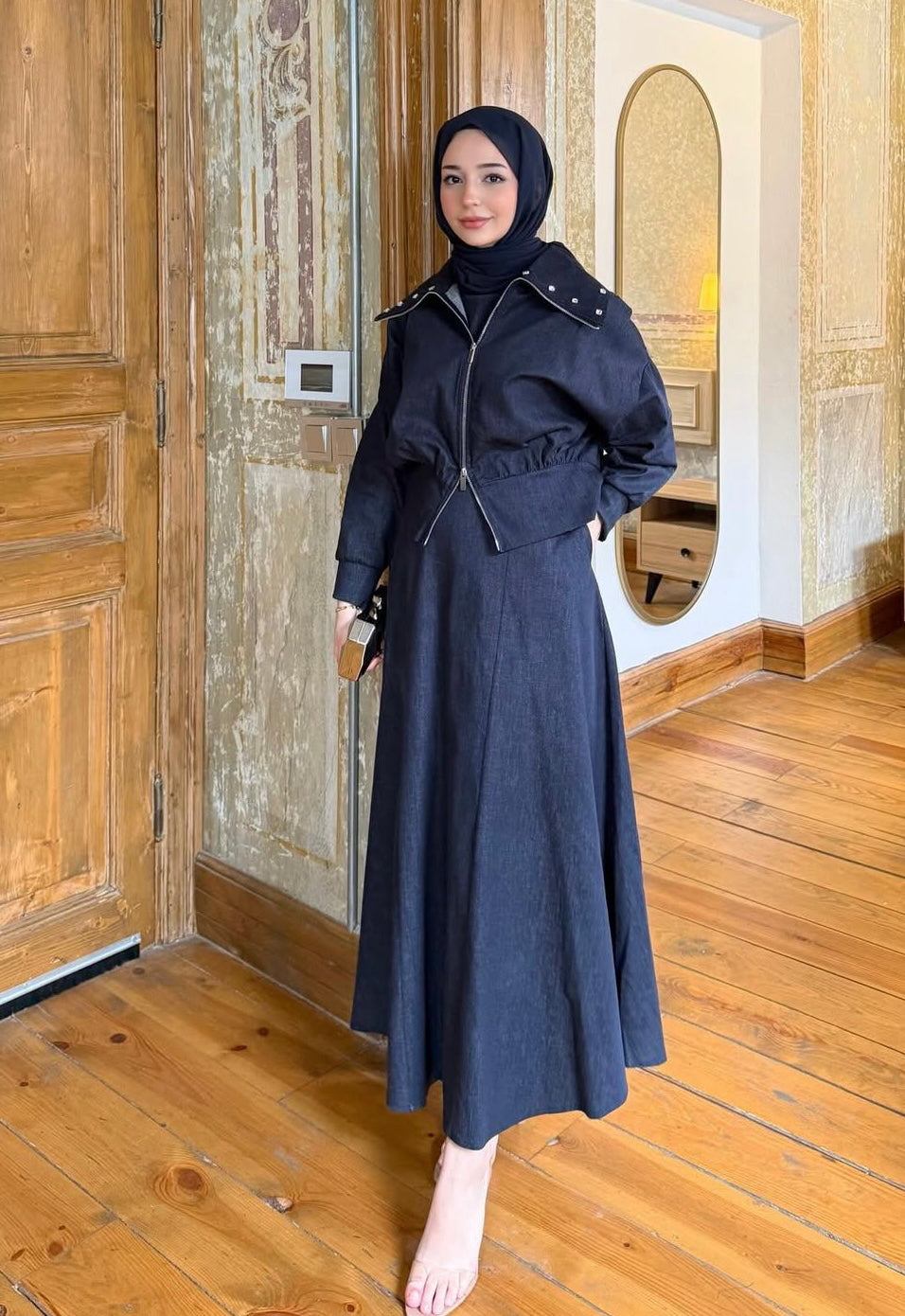 Layla Denim Dress Set image 0