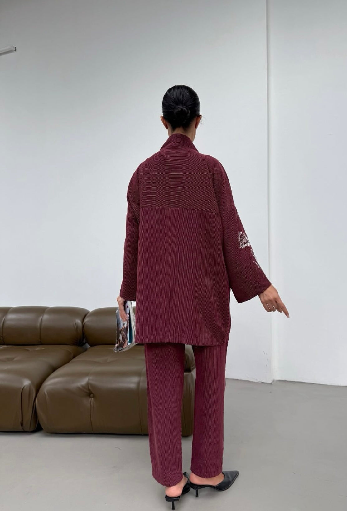 Burgundy Grace Embellished Set image 2