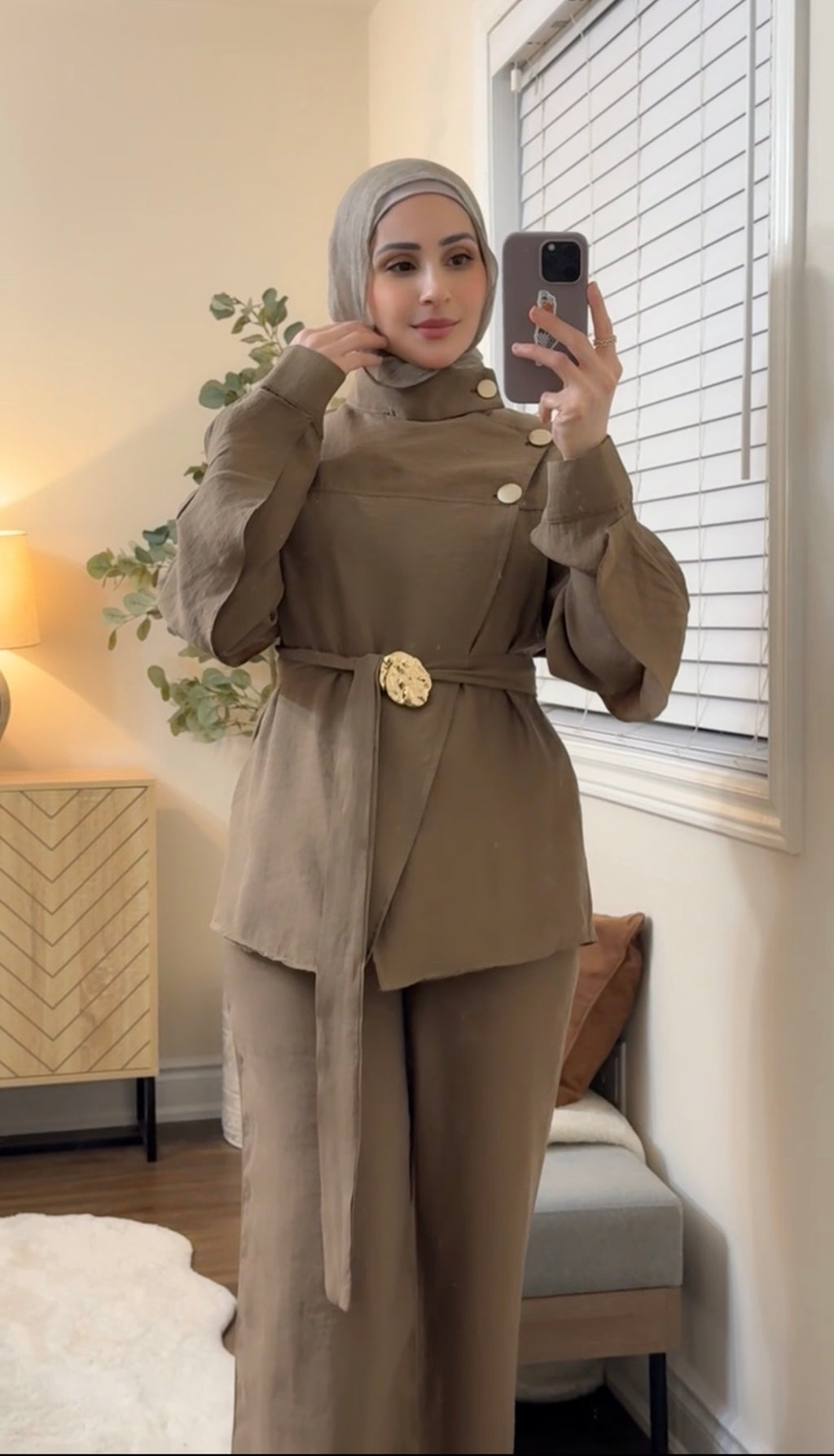 The Alara Co-ord Set - Camel