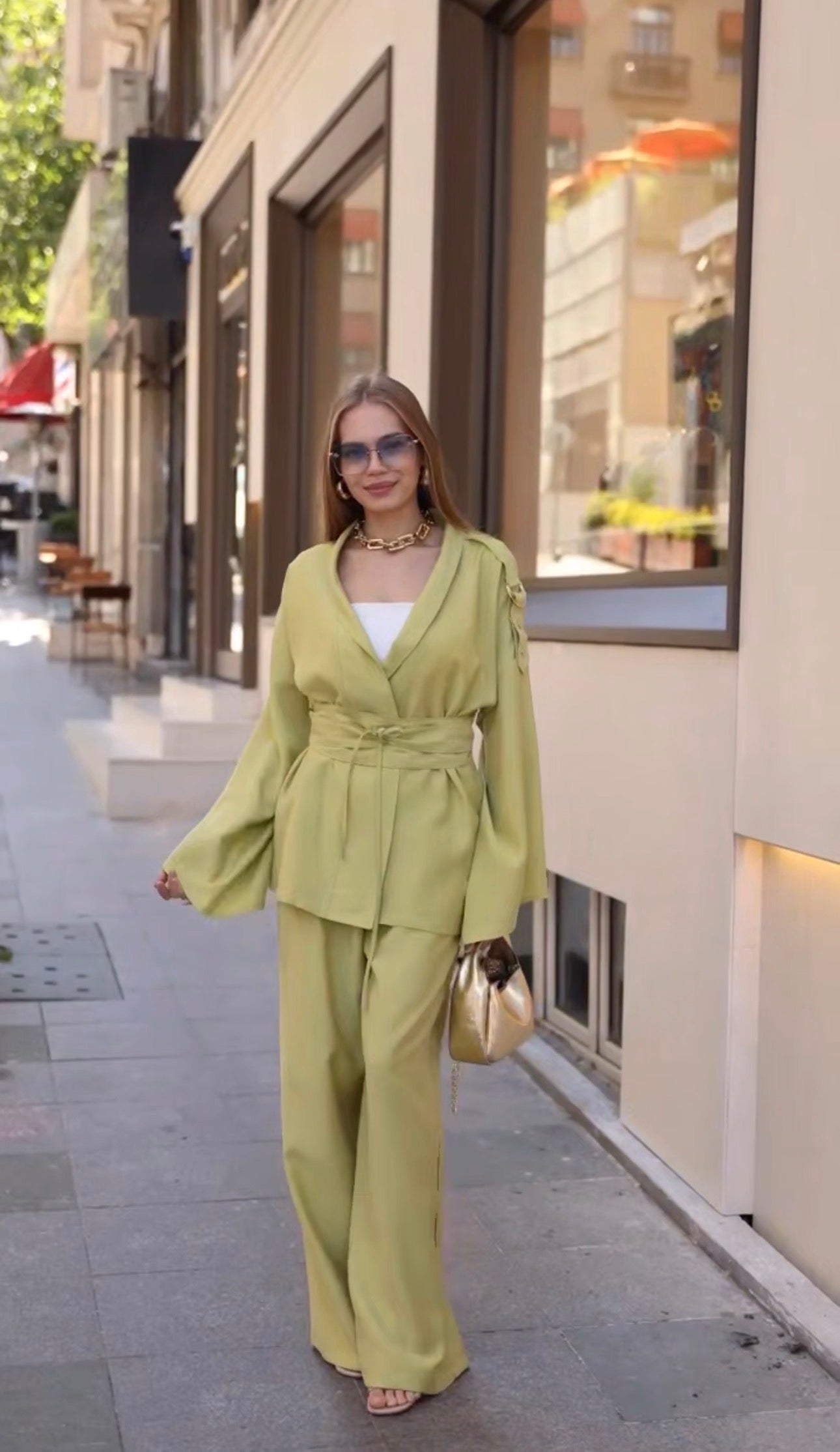 Zelda Lime 3-Piece Modest Set