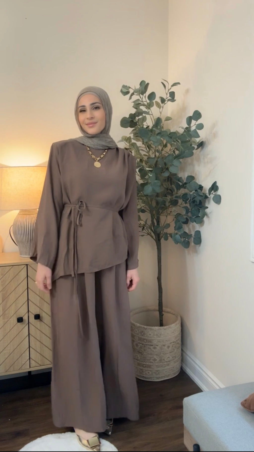 Mocha Breeze Oversized Co-ord