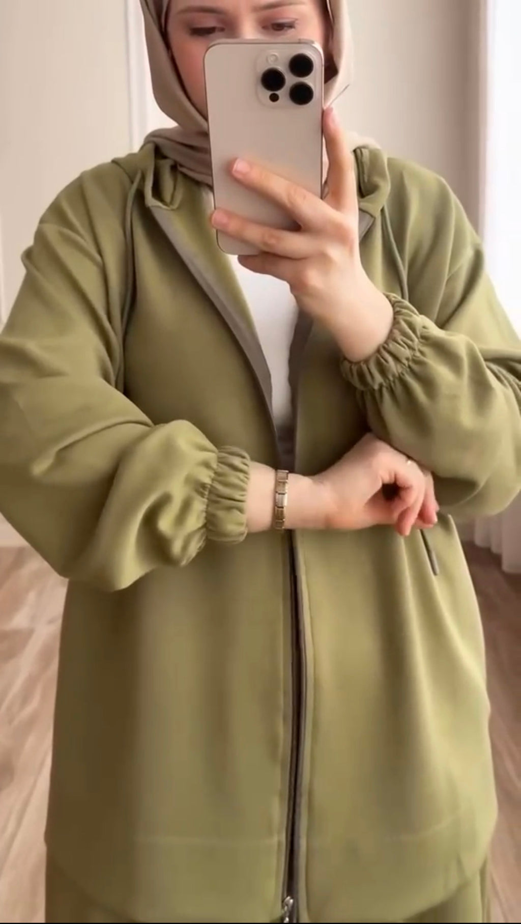 Basic Olive Green Hooded Co-Ord Set