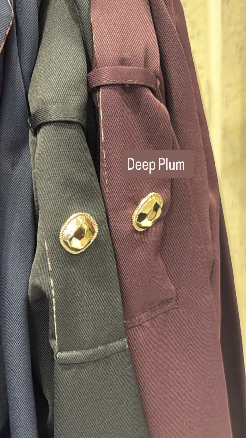 Classic Twill Co-ord Set - Deep Plum