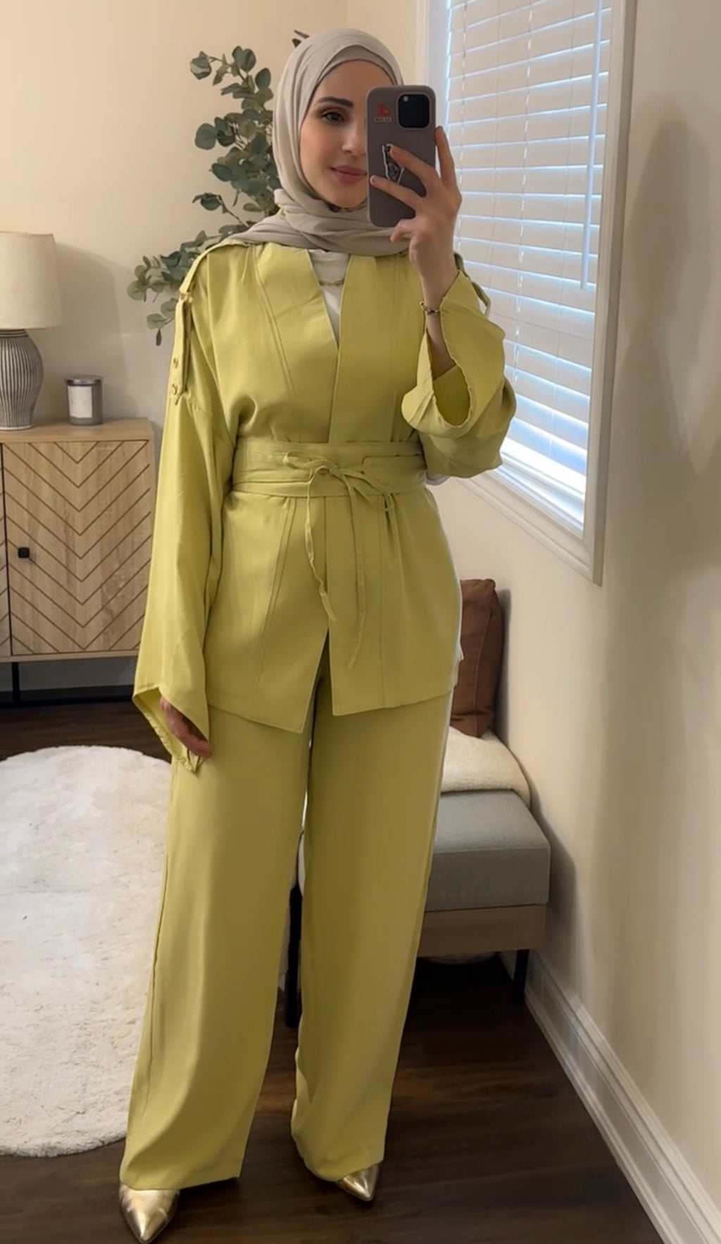 Zelda Lime 3-Piece Modest Set