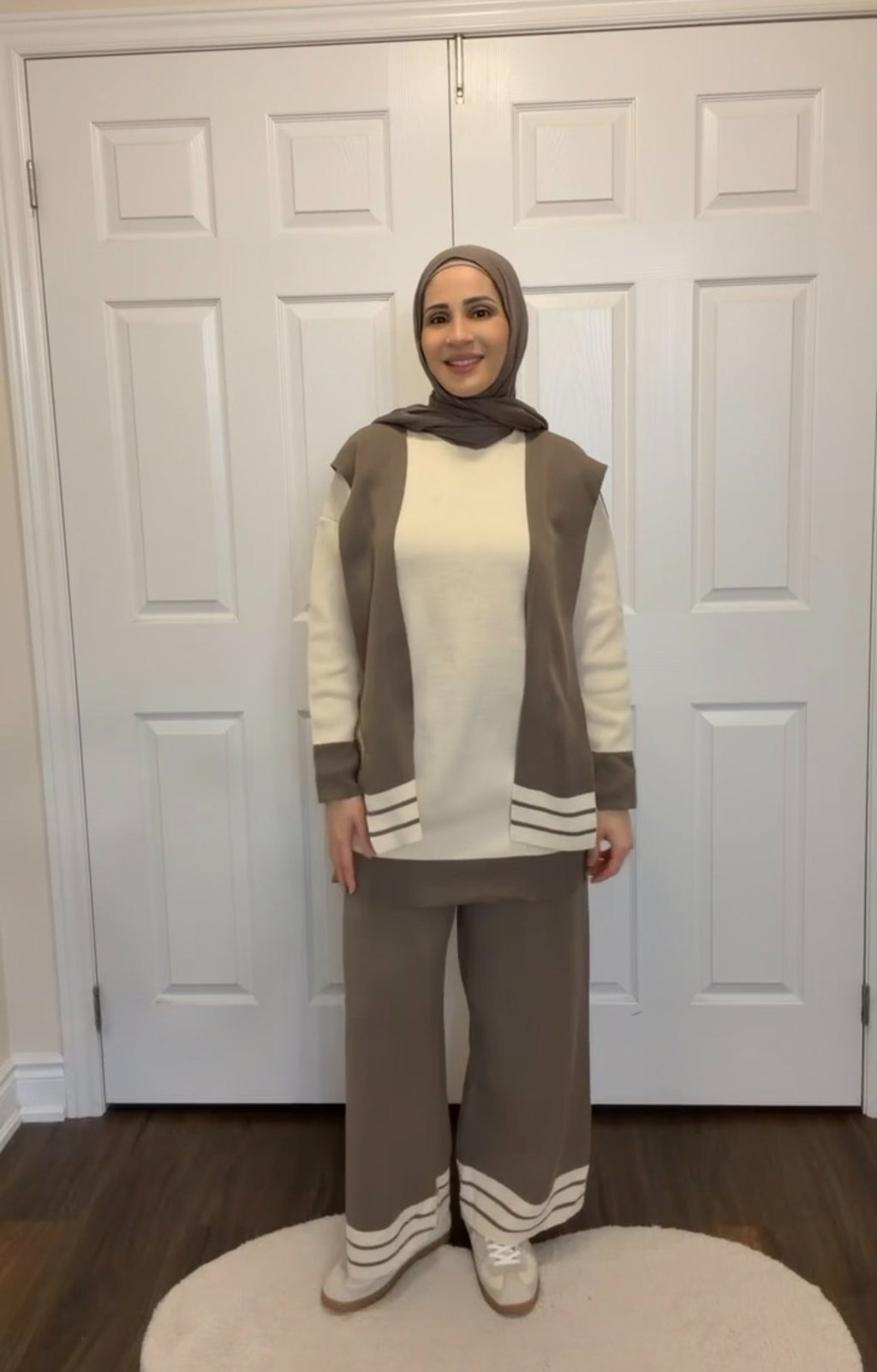 Cozy Harmony Knit Set - Taupe