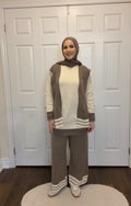 Cozy Harmony Knit Set - Taupe