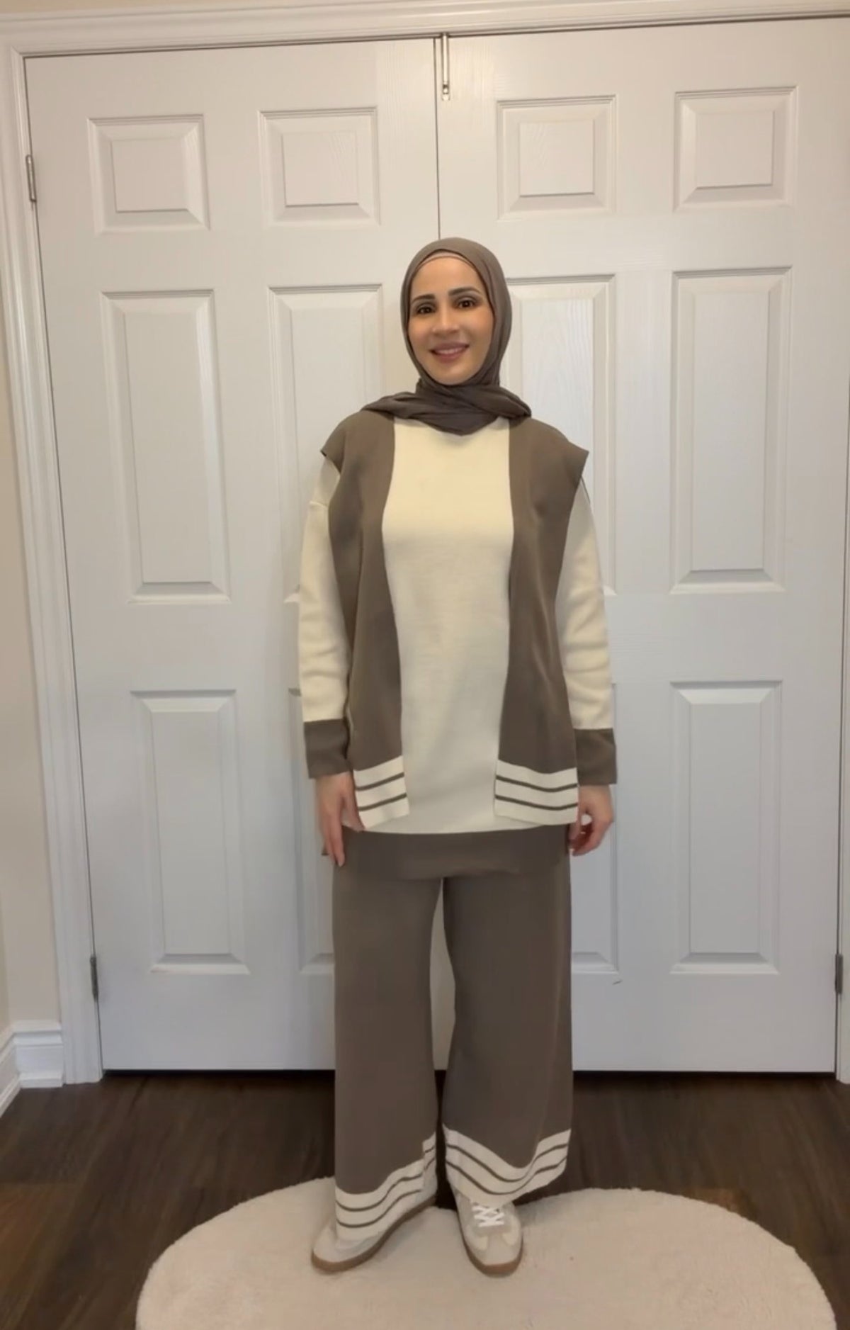 Cozy Harmony Knit Set - Taupe