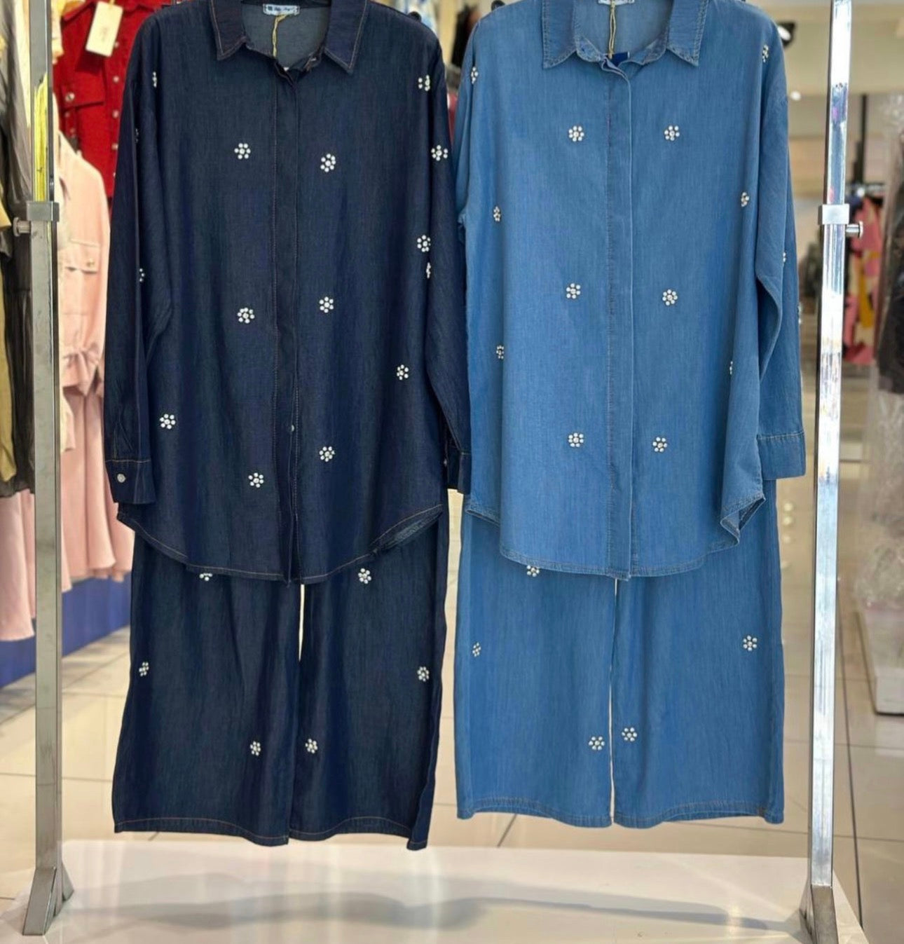 Tencel Bloom Ensemble - Light Blue Denim