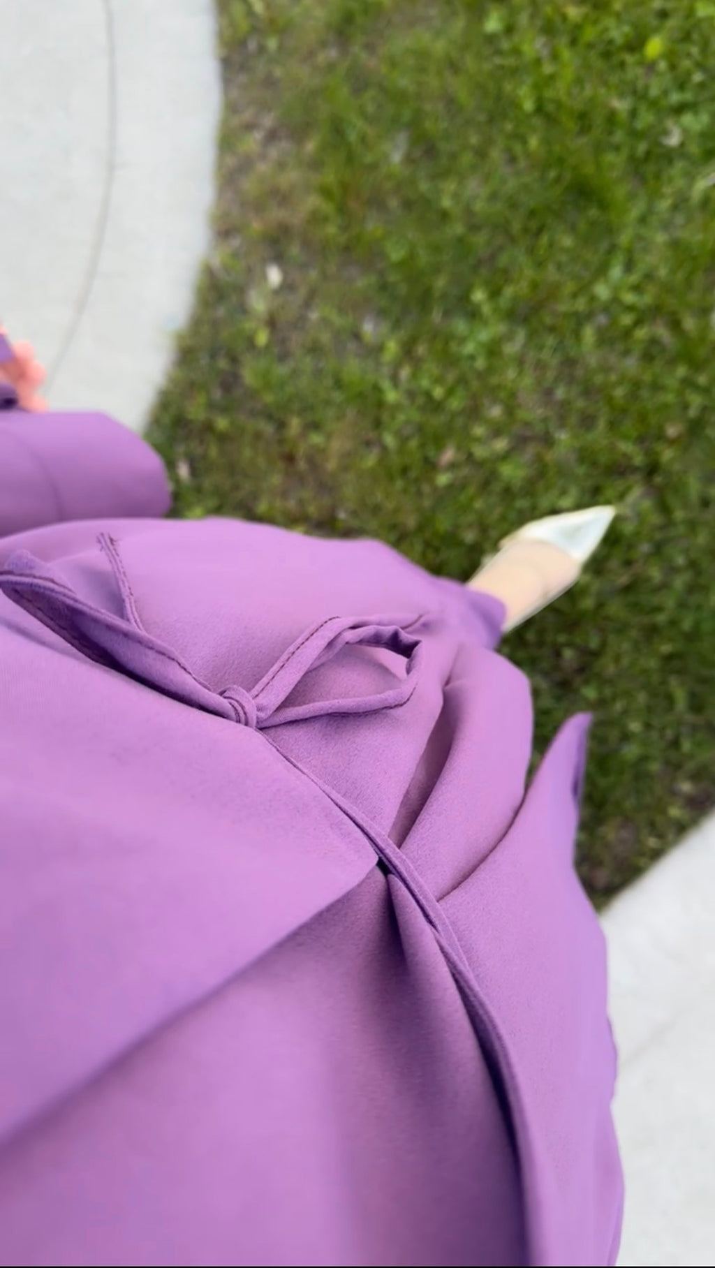 ONUK Two-Piece Modest Co-Ord Set - Eggplant