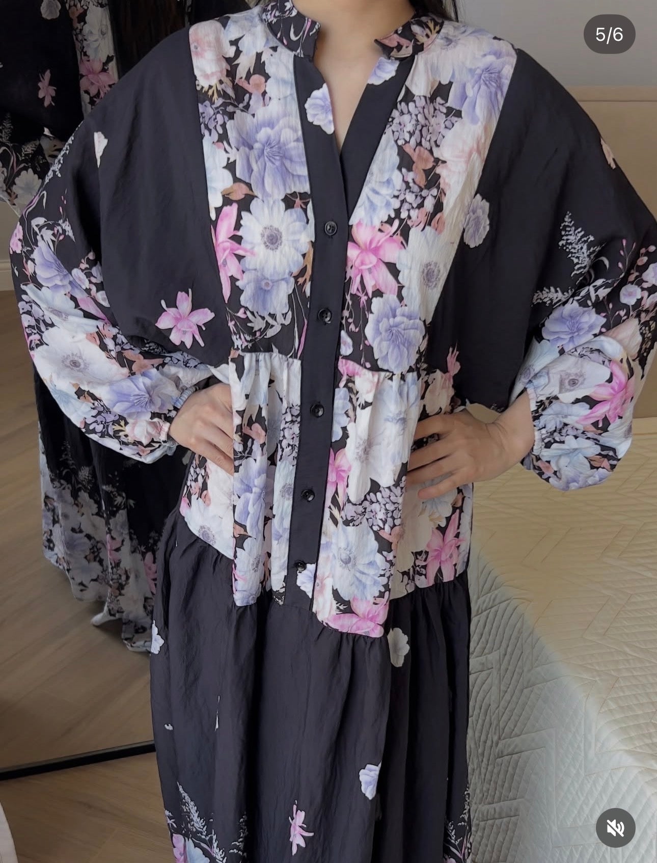 Oversized Lightweight Floral Summer Dress