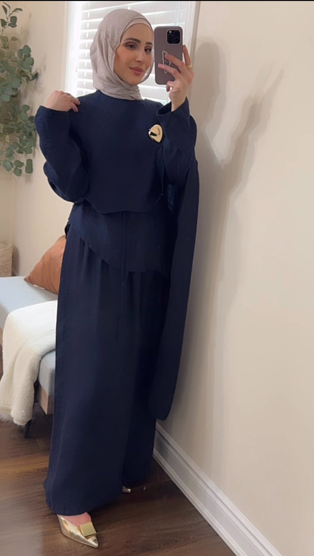 Midnight Serenity Cape Set