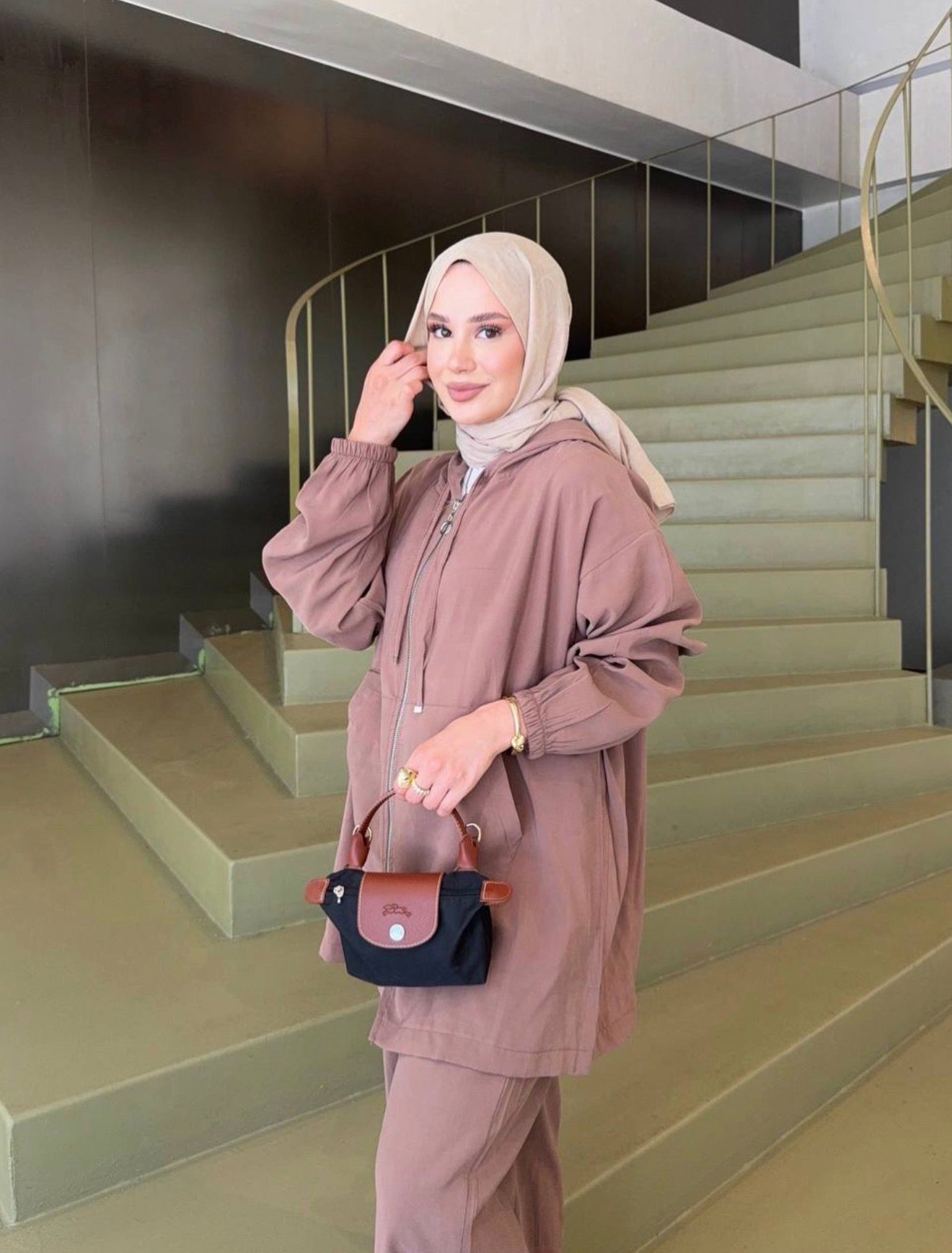Casual Comfort Wide-Leg Set - Mocha