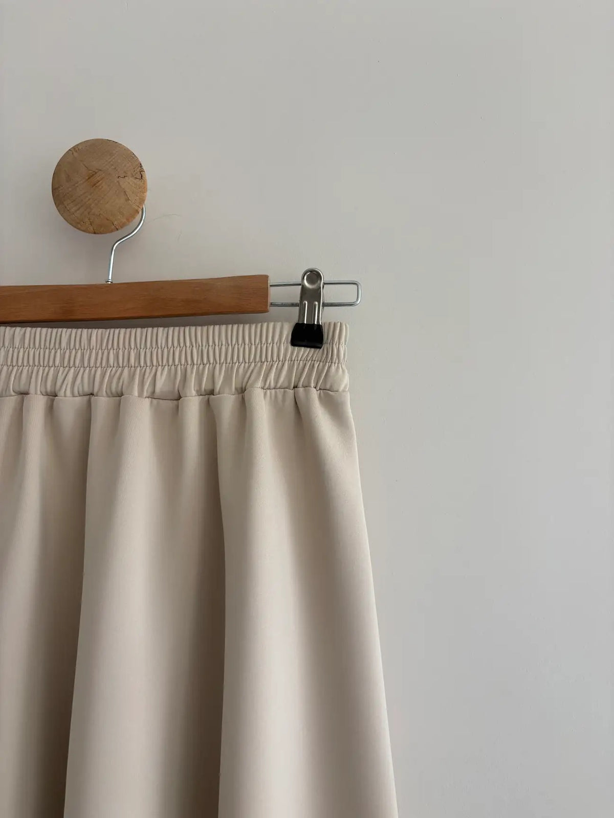 Scuba Maxi Skirt - Beige