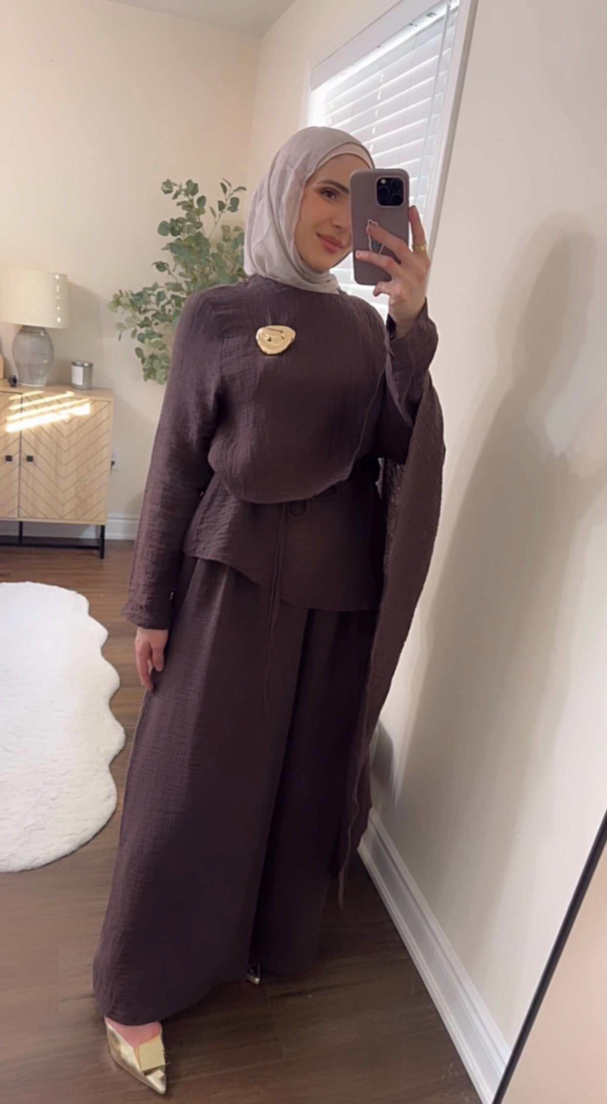 Espresso Cape Co-ord Set
