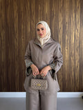 Classic Twill Co-ord Set - Taupe
