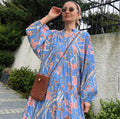 Blue Floral Breeze Summer Dress