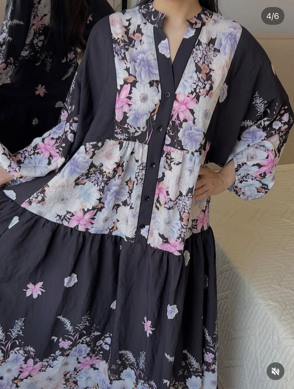 Oversized Lightweight Floral Summer Dress