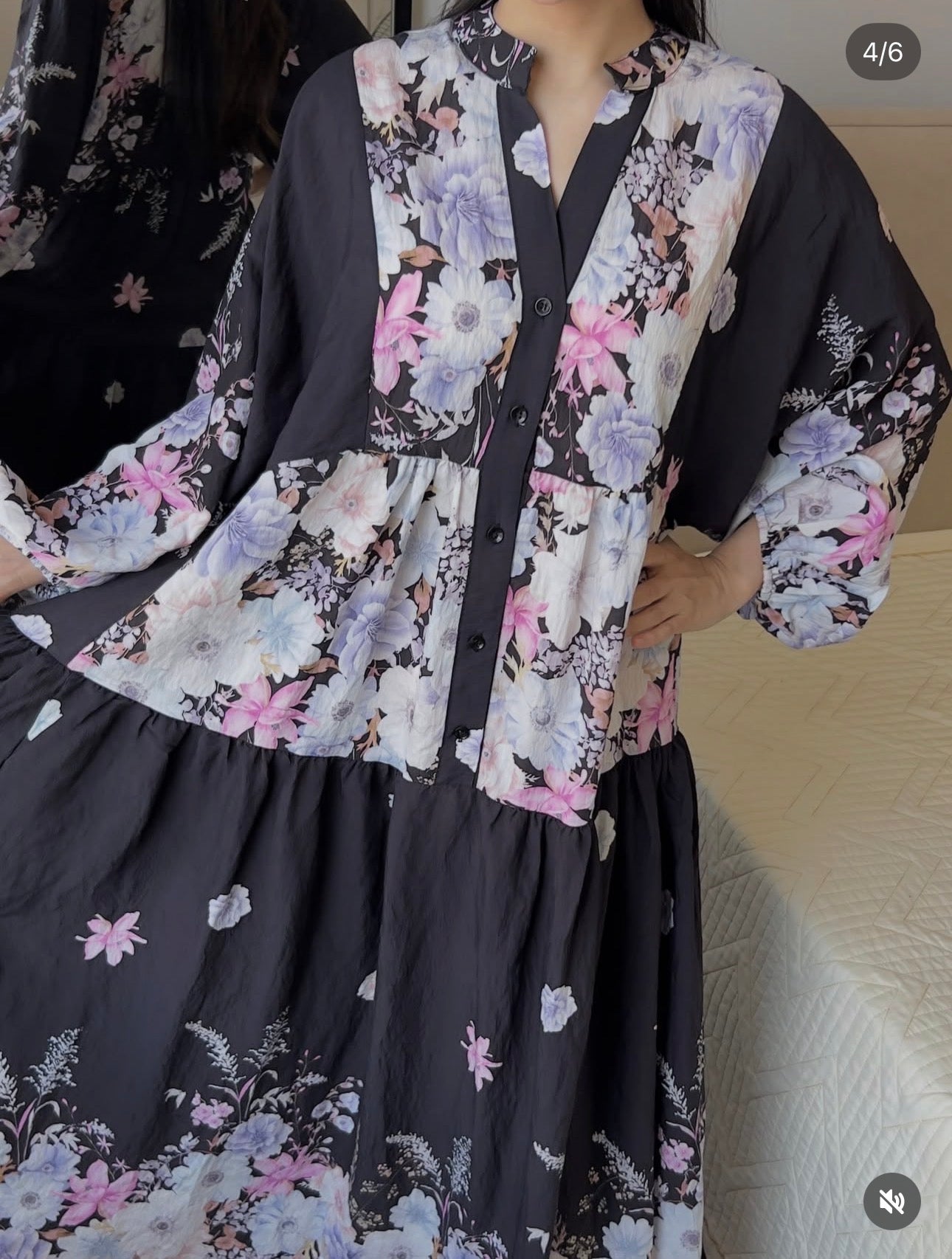 Oversized Lightweight Floral Summer Dress