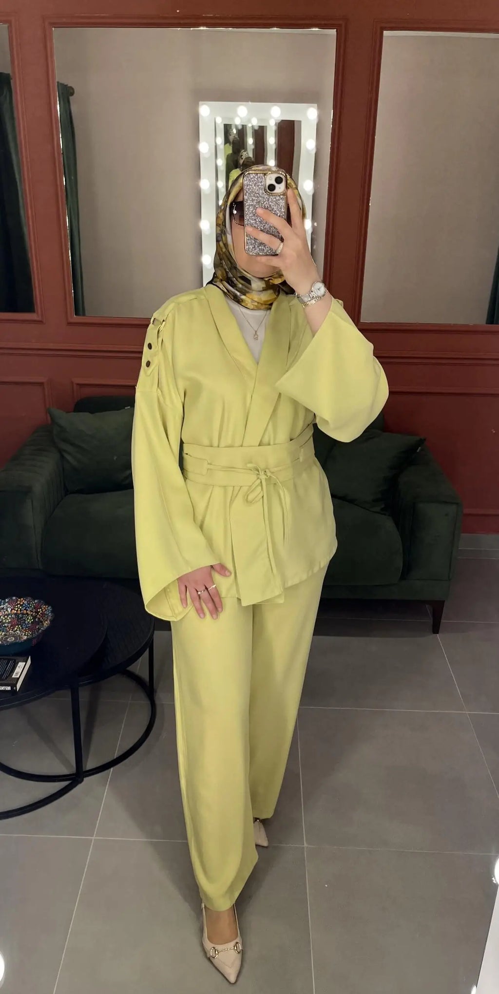 Zelda Lime 3-Piece Modest Set