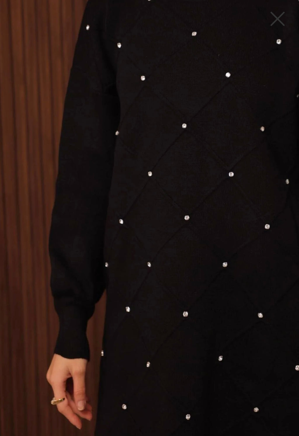 Diamond Knitted Triko Set - Black 🖤 image 8