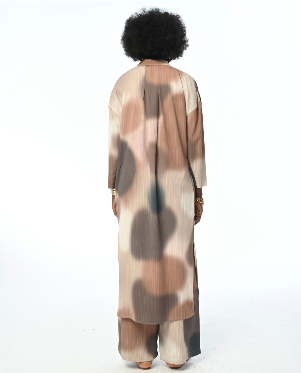 Woman's Ombre Button Long Shirt image 4