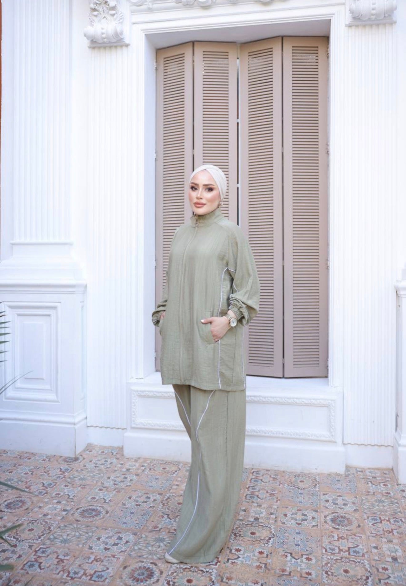 Light Green Lounge & Travel Co-ord Set