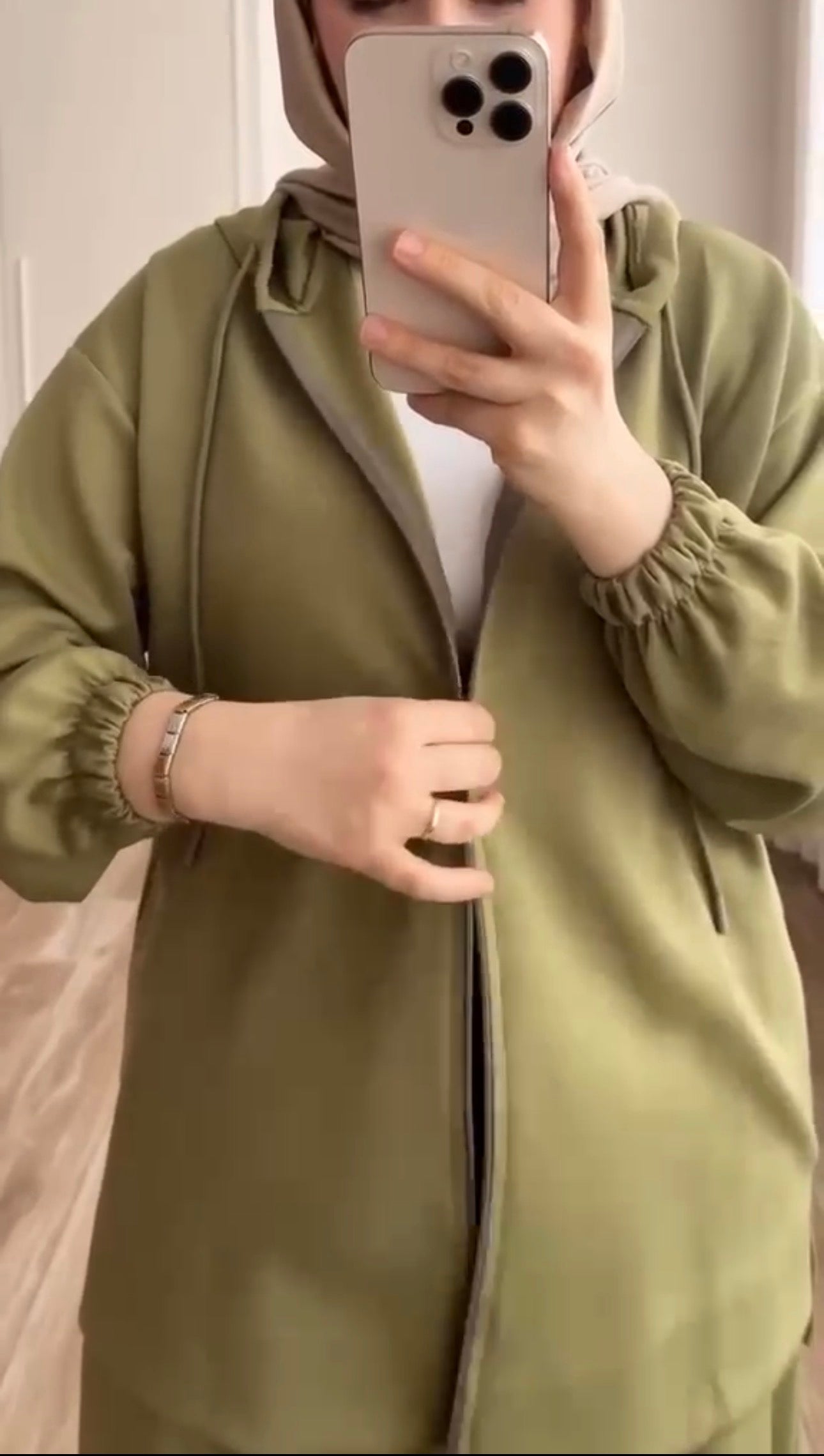 Basic Olive Green Hooded Co-Ord Set