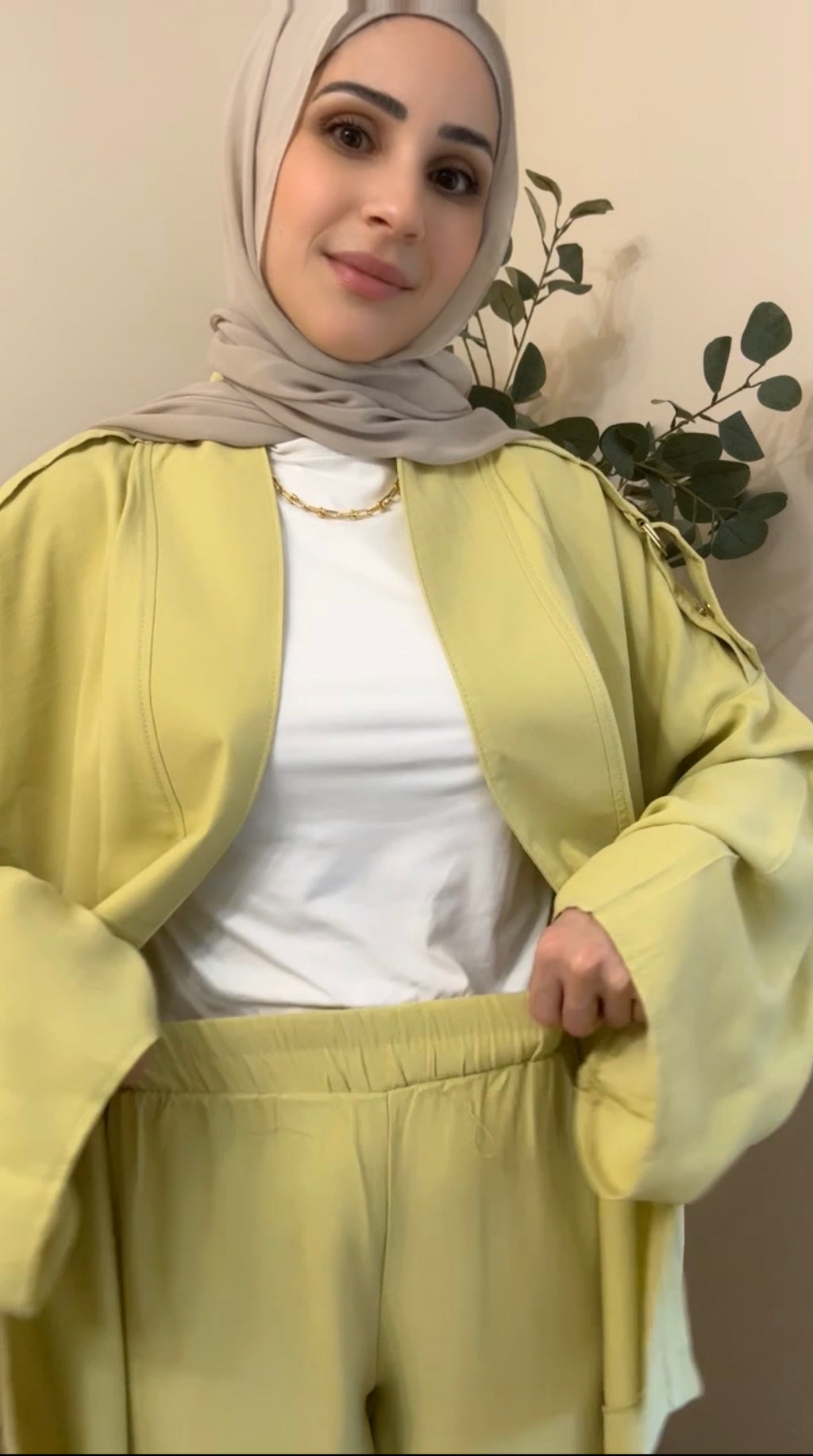 Zelda Lime 3-Piece Modest Set