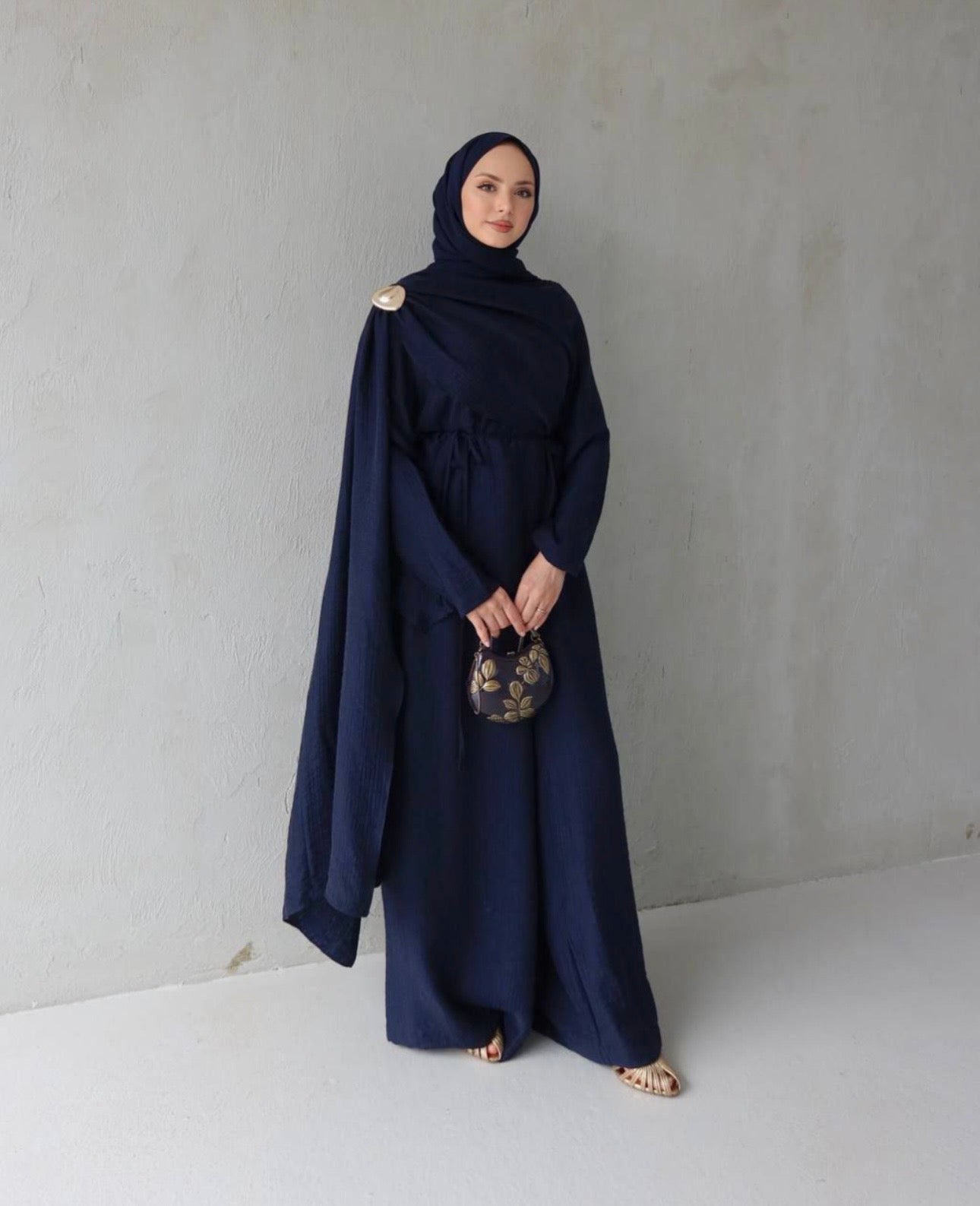 Midnight Serenity Cape Set