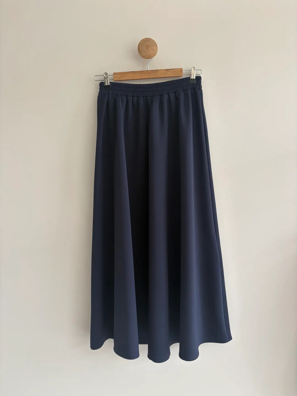 Scuba Maxi Skirt - Navy Blue
