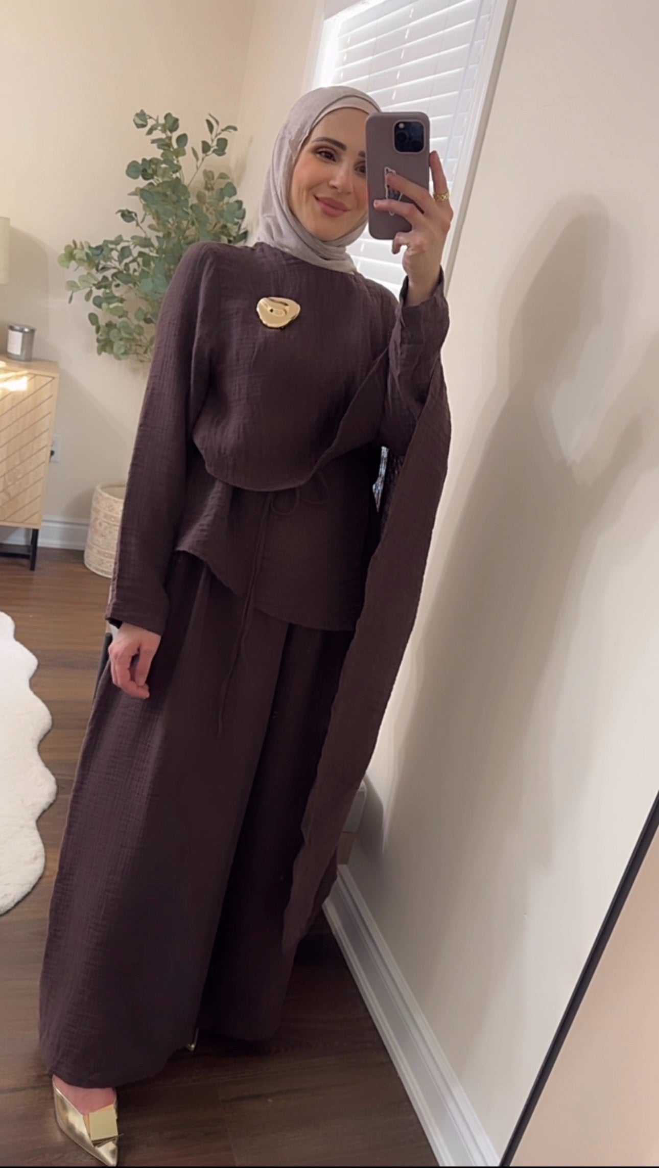 Espresso Cape Co-ord Set