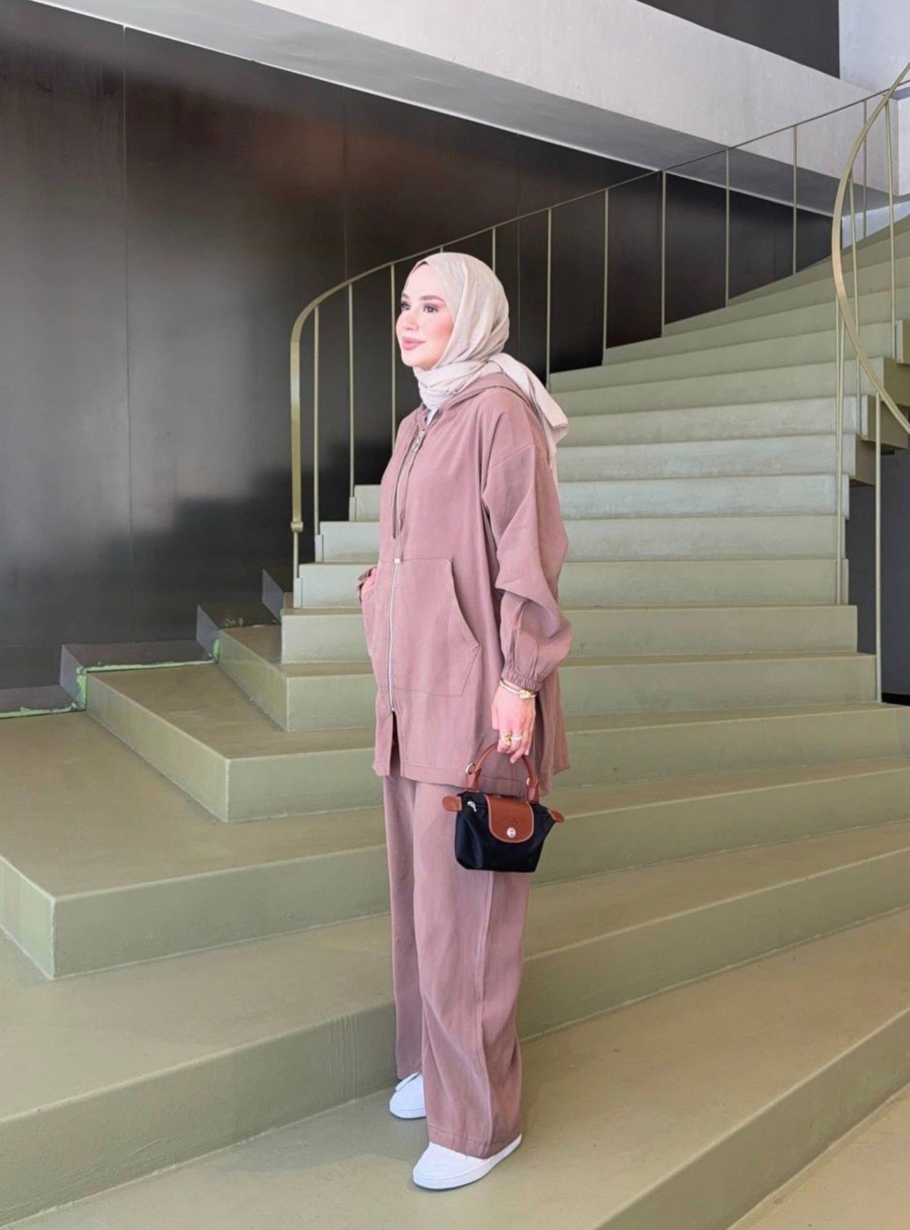 Casual Comfort Wide-Leg Set - Mocha