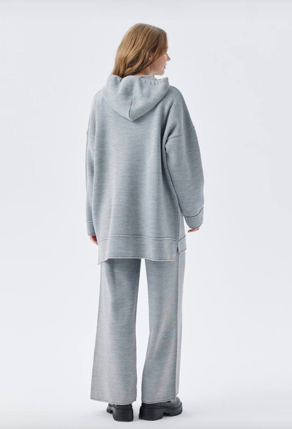 🩶 Grey Cloud Knit Set