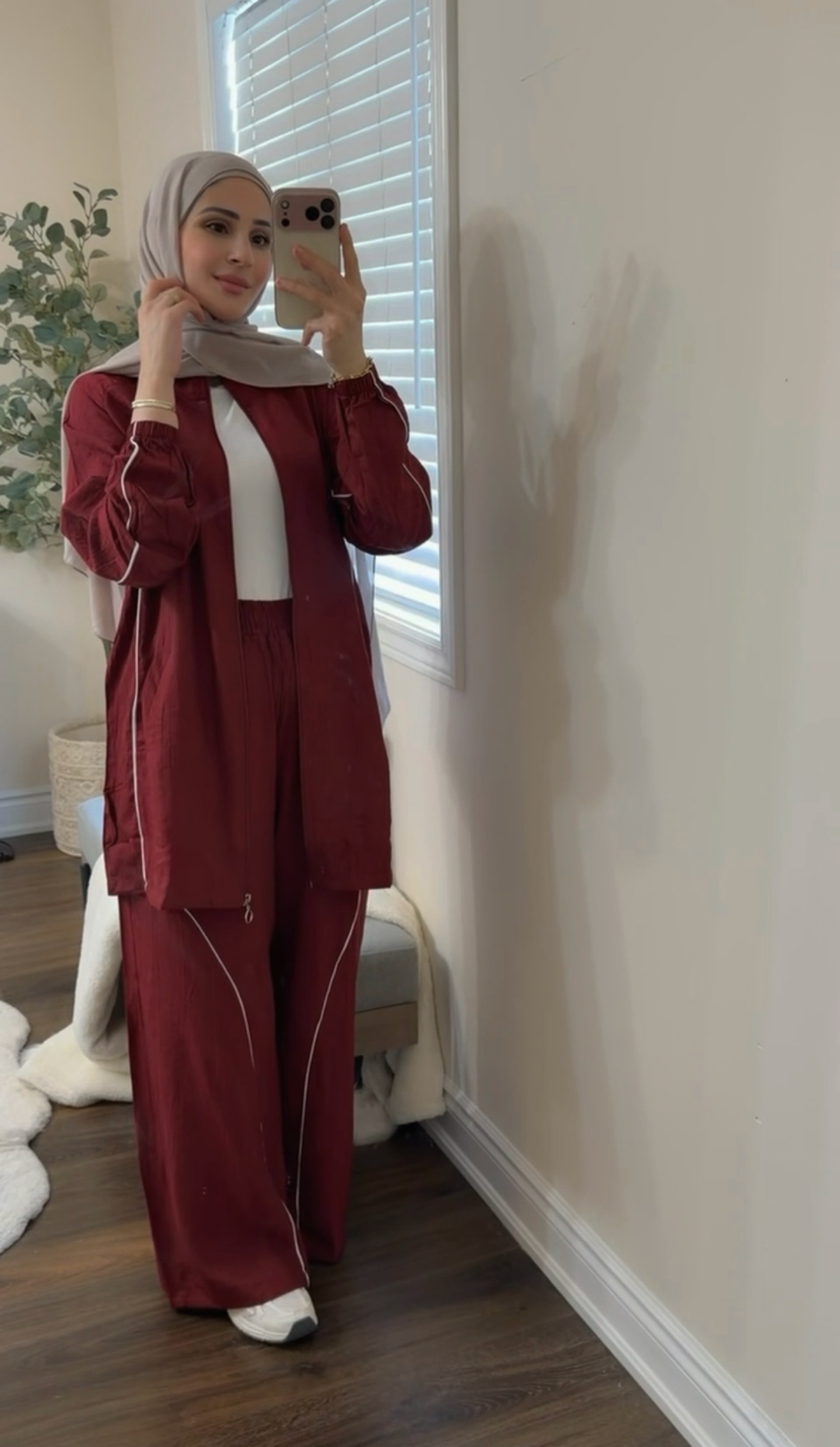 Dark Burgundy Lounge & Travel Co-ord Set